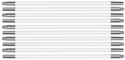 Bastone di Nylon Lungo 400 cm, 10 set di Barre di Nylon Flessibili, Spazzola per La Pulizia del Camino
