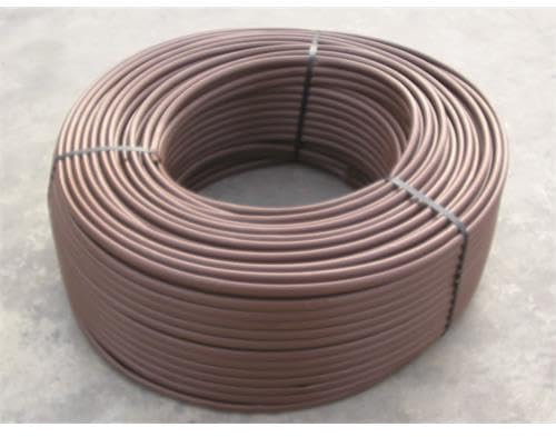 DRIPALIA - Tubería de riego por goteo 16mm | Manguera para riego sin gotero | Marrón | Rollo de 50m| Para huertos y jardines | Integración