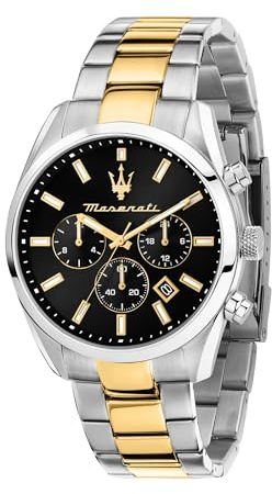Maserati Herrenuhr in limitierter Auflage, Multifunktion, Analog, Stahlarmband, ATTRAZIONE Collection – R8853151019