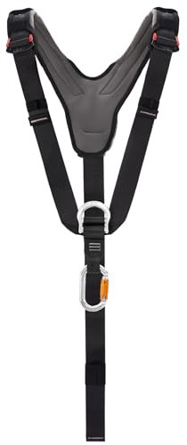 SOB Klettergurt Schultergurt, Verstellbarer Schultergurt mit Karabiner, Kompatibel mit Klettergurten