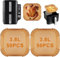 100PCS Air Fryer Liners for Ninja Double Stack XL 7.6L SL300UK, Disposable Air Fryer Parchement Paper Liners, Greaseproof, Non-Stick Air Fryer Accessories for Airfryer Ninja SL300UK