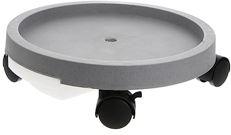 Abaodam Plateau Mobile pour Pots de Fleurs Bac à Support de Plantes à roulettes pour Intérieur Extérieur Évite Fuites de Terre