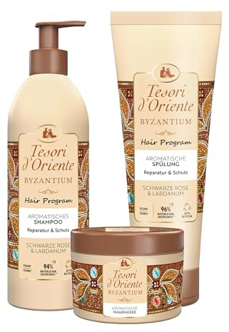 Tesori d'Oriente aromatisches Hair Programm Byzantium je 1 Shampoo, Spülung, Haarmaske