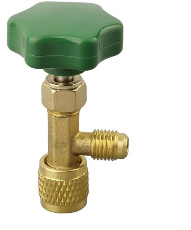 Abrebotellas AC Can Tap para R22, para R134a, R410A y diseño de plástico con junta a prueba de fugas para un funcionamiento seguro (verde)