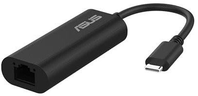 ASUS USB-C2500 V2 2.5Gbps Type-C Wired Network Adapter, RJ45 LAN, USB-C High-Speed Transfer, Compatible with 2.5G/1G/100Mbps