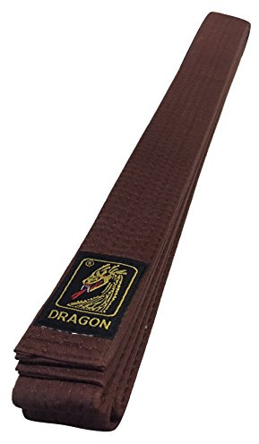 Karategürtel Judogürtel Budogürtel Dragon Braun 100% Baumwolle (260)