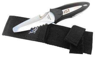 Ist/Delfin knivjacka, unisex vuxna, svart (gul), 7 cm