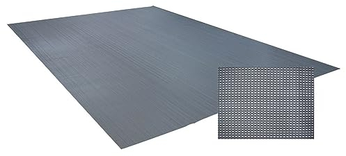 Vorzeltteppich Villa Soft Deluxe Zeltteppich Camping Markisenteppich Outdoor Zeltboden Grau (300 x 800 cm)