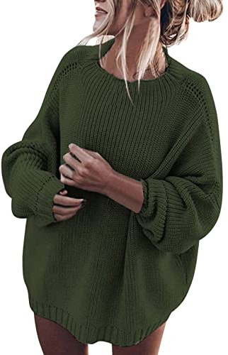 Jersey de punto para mujer, oversize, jersey de punto grueso, patrón trenzado, jersey de algodón, primavera, jersey vintage, jersey de manga larga para mujer, suéter de manga larga, suéter de manga
