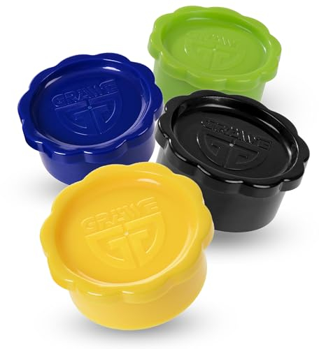 GRÄWE Sodastream Lot de 4 couvercles pour bouteilles en verre Penguin et Crystal - Entièrement étanches - Assortiment coloré en jaune, noir, vert, bleu