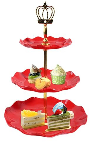 Espositori per dessert, Espositori per dessert | Portatorte a 3 livelli - Alzata per cupcake europea, porta cupcake e frutta, perfetta per la festa di compleanno in casa