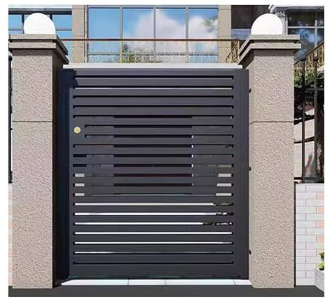 XILYZMO Esterno Acciaio Metallico Cancello Recinzione, Ingresso Serratura Villa Kit Cancello, Ornamentale Personalizzato Giardino, Fai Te Kit Installazione Porte Divisorie(180x180cm/72.7x72.7in)
