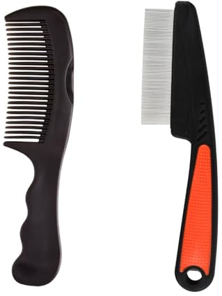 Culinavog 2 Peignes Anti-Pelliculaires, Peigne Anti Poux, Massage du Cuir Chevelu, Élimine les Pellicules, l’Huile et les Impuretés – Unisexe