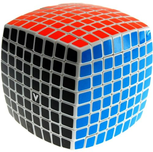 V-Cube 8 x 8 White Pillow, Professional, Fast, and Smooth, Speed Cube, Puzzle, Fidget Toy