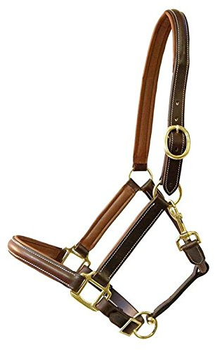 German Riding Lederhalfter Exquisit Cob braun