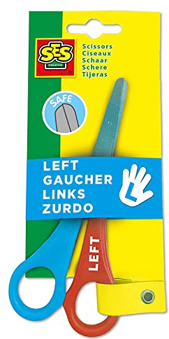 SES Creative Linkshänderschere Kinderschere 00834, Verschiedene Farben