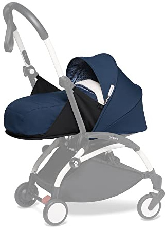 BABYZEN YOYO Pack recién nacido 0+, Azul Air France - Incluye el colchón, capota, soporte para la cabeza y cubrecapazo - Requiere el chasis YOYO2 (se vende por separado)