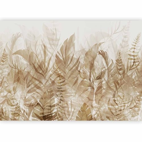 murando Fotomurales Hojas 350x256 cm XXL Papel pintado tejido no tejido Decoración de Pared decorativos Murales moderna Diseno Fotográfico Pasillo Oficina Naturaleza Plantas Como Pintado b-A-0696-a-d