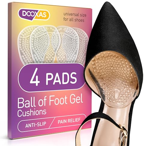 Ball of Foot Cushions for High Heels – High Heel Inserts – Gel Shoe Inserts for Relieve Foot Pain – More Comfort with Foot Cushions for Women – Shoe Metatarsal Pads for Women
