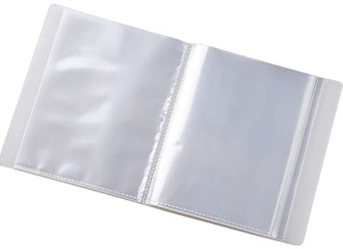 HugeDE 40 Pockets 4 x 6 Inches Small Photo Album Pictures Storage Book Art Presentation Folder with Translucent Frosted Cover for Postcards Stickers