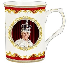 Lesser & Pavey Charles III & Queen Camilla Coronation Mug Set | His Majesty King Commemorative Mug Gift | British Designed Coffee Mug | Limited Edition Royal Mug Set for Tea & Coffee - Royal Heritage