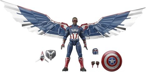 Marvel Hasbro Legends Series, action figure di Captain America ispirata a Captain America: Brave New World, 15 cm