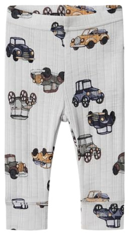 NAME IT Nbmwang Wool Needle Longjohn Noos - Pantalones de Pijama para bebé, Gris, 68