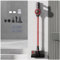 Aspira E Lava Pavimenti Casa 5 in 1 Portatile, 400ml Serbatoio , Aspirapolvere Lavapavimenti Leggero E Senza Fili Scopa a Vapore Senza Fili per Pulizia Domestica/Capelli/Polvere/Lavapavimenti ,Red