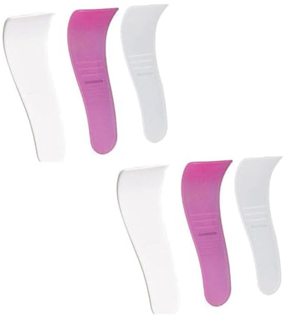 6 Stück zufällige Farbe tragbare Haarwachs-Reinigungsspatel Haarwachs Entfernung Schönheit Werkzeuge Antihaft-Wachs-Spatel Haarentfernungs-Applikator Wiederverwendbarer Schaber Hartwachsstäbchen