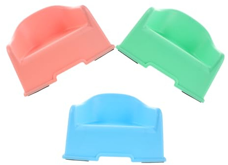 Homoyoyo 3piezas Taburete de Baño Plástico Unidades para Silla de Ducha de Uso Bañera Inodoro Dormitorio y Hogar