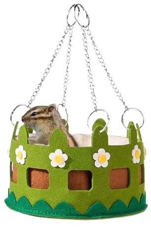 Dtaigou Hamaca para Mascotas Pequeñas | Jaula Suave para Cobayas - Cama Colgante para Trepar Dormir Y Ejercitar,Aburrimiento Ejercicio para Mascotas