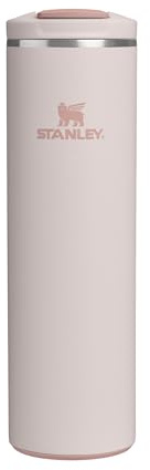 STANLEY 1913 Transit Flip Top Mug 0.59L - Keeps 6 Hours Hot - 12 Hours Cold - Dishwasher Safe - Leakproof - Car Cup Holder Compatible - Insulated Coffee Cup - Rose Quartz