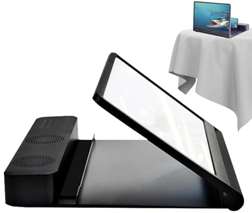 Lente D'ingrandimento Dello Schermo Del Telefono - Amplificatore Pieghevole 3D HD Da 12 Pollici, Display Mobile Portatile | Prodotto Proiettore Ingranditore Per Smartphone Film Video Giochi Lettura Su