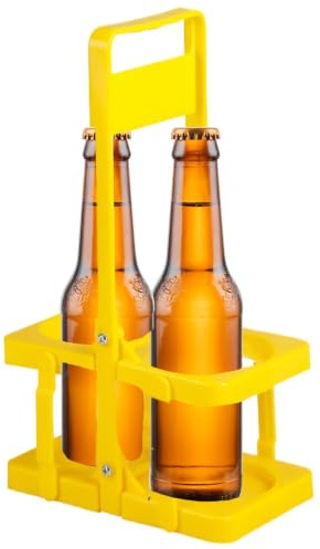 Ölflaskställ,Ölbärare - Ölkorg Handhållen hopfällbar ölställ - 2-flask vinbärare ölhållare för Camping Picnic BBQ Trip Bar