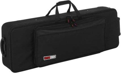 Gator Rigid EPS Foam Lightweight Case with Wheels for Slim 61 Note Keyboards