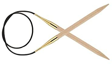 KnitPro Basix Birch Rundstricknadel, 60 cm Länge x 6.00 mm Stärken