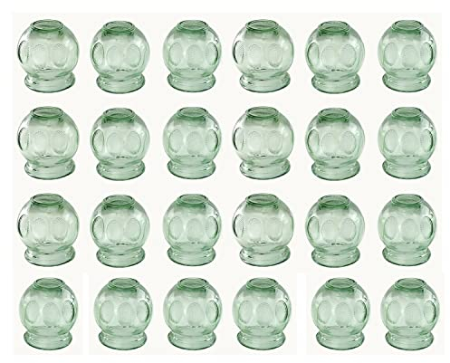 Cupping ø 45 mm Made of Glass 24 Piece (Fire Cupping) Vacuum Massage