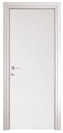 Porta A BATTENTI da Interno MOD.MICROTEC Bianco FRASSINATO CM.210x70 Reversibile