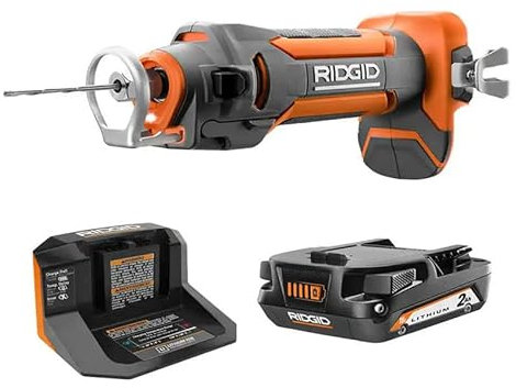Ridgid 18 Volt Drywall Cut-Out Tool Kit with 2.0 Ah Battery and Charger