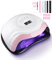Birshe 168W Lámpara UV Seca Uñas, Lámparas de Uñas Profesional Secado Rápido 36 LEDs, 4 Temporizadores de 10/30/60s/99 Gran Pantalla LCD base Desmontable (Elegant-White Pink)