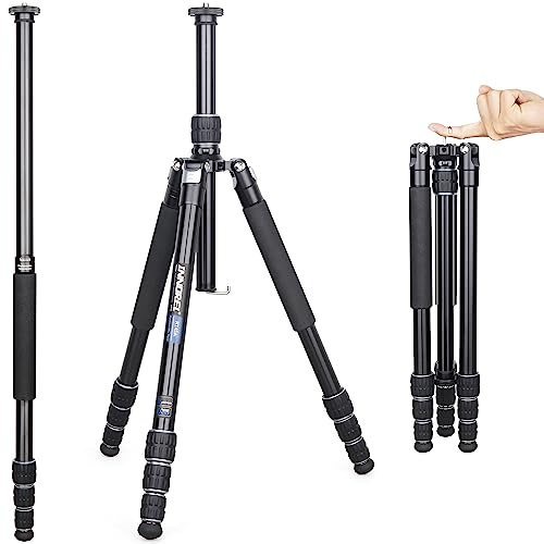 Professionellt kamerastativ 6061 aluminiumlegering resa kompakt bärbart fotografiskt stativ monopod för DSLR-kamera videokamera kamerastativ 62 tum/157 cm hög, belastning 15 kg (endast stativ)