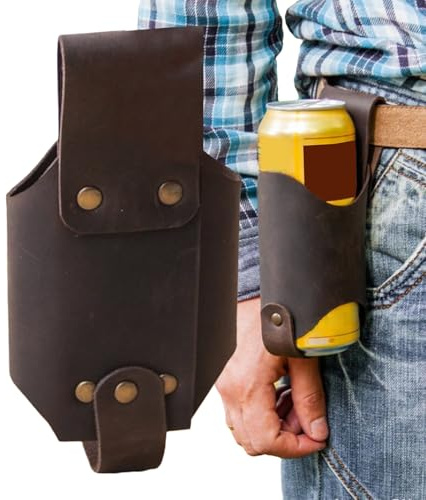 PU PU CETTURE PU CETTURE - Cinso Bottle Reach, Drinking Holster with Clip for Hiking, Tailgate, Party | New Dynamic Adjustable Belt for Soda Can for Water Sports