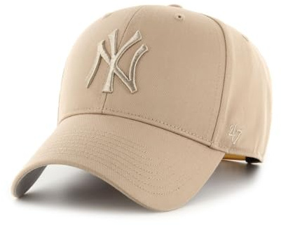 '47 Brand Snapback Basic New York Yankees - Cappellino per bambini, cachi, 52-56