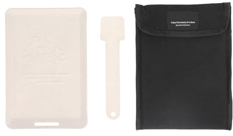 Segrehy Padella rettangolare antiaderente Mini padella per griglia in ferro Piccolo barbecue all'aperto Campeggio Pesca Leggero Portatile Durevole Facile da pulire Riscaldamento rapido (Beige)