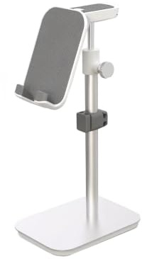 Justerbart Hörlursställ/skrivbordsheadsethållare: Har En Justerbar Höjd På 20,3–26 Cm Och En Belastningskapacitet På 10 Kg, Lämplig For Olika Skrivbordsinställningar(Silver)