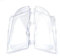SOULONG Transparente Lampen-Abdeckung, 2 Stück, Scheinwerferlinse für Auto, transparent, für 3er-Serie E46 01-05 Facelift 63126924043 63126924044