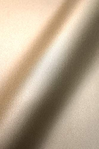 NEWROOM tapet guld fibertapet enfärgad – universell modern pärlemoreffekt enfärgad uni inkl. tapetseringsspärr