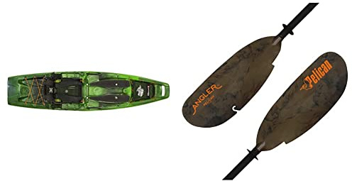 Perception Kayaks Outlaw 11.5 | Sit on Top Fishing Kayak + Pelican Poseidon Angler Fishing Lightweight Kayak Paddle