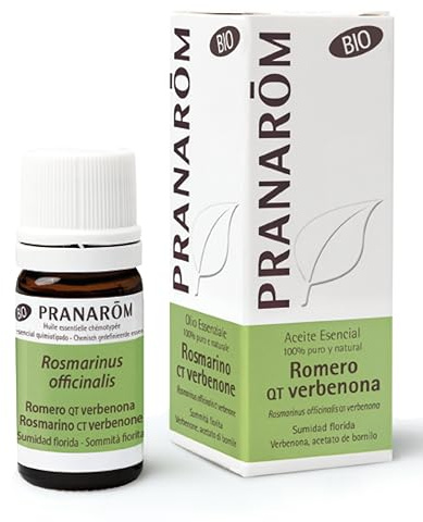 Pranarôm - Olio Essenziale Bio - Rosmarino CT Verbenone Sommita Fiorita - Purificante & riparatore - OECT - 5 ml