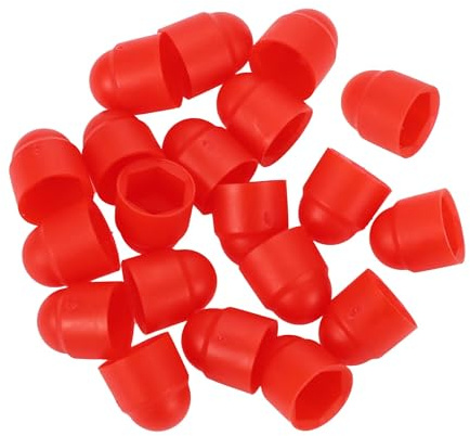 VekAuto Capuchon Pour Écrou De Roue Rouge 20Pcs Extérieur Plastique
